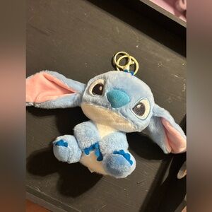 Blue Plush Stitch Keychain - Soft Character Plush
